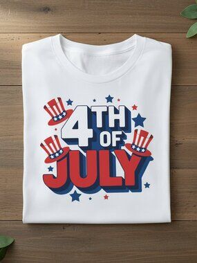 4th Of July Patriotic Graphic Tee | USA Independence Day Shirt